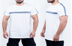 Men's T-shirt Fabric-100% CTN, S.J