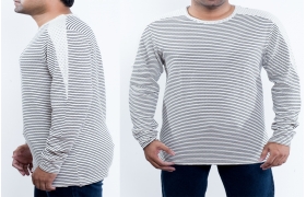 Men's T-shirt Fabric-100% CTN, Rib