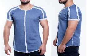 Men's T-shirt Fabric-100% CTN, Terry