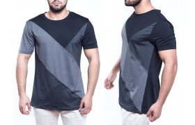 Men's T-shirt Fabric-Poly.Elastane, S.J