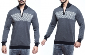 Men's Sweater Fabric-100% CTN Melange