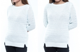 Ladies Outer Wear Sweater,100% Cotton.